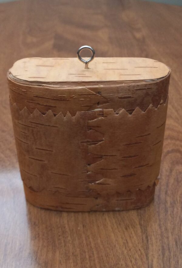 Birch Bark Spice Box Oval